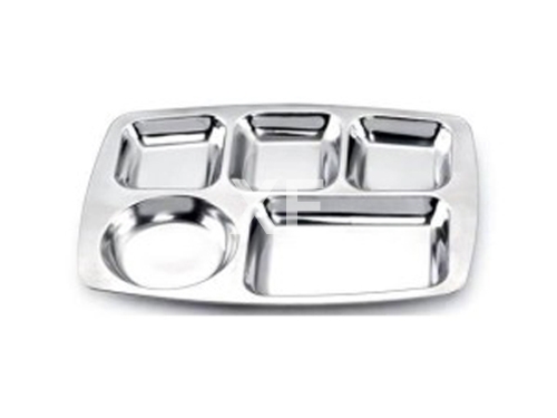 大圆五格快餐盘