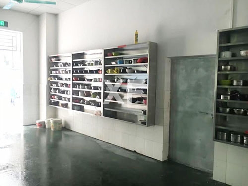 不锈钢饭盒存放架